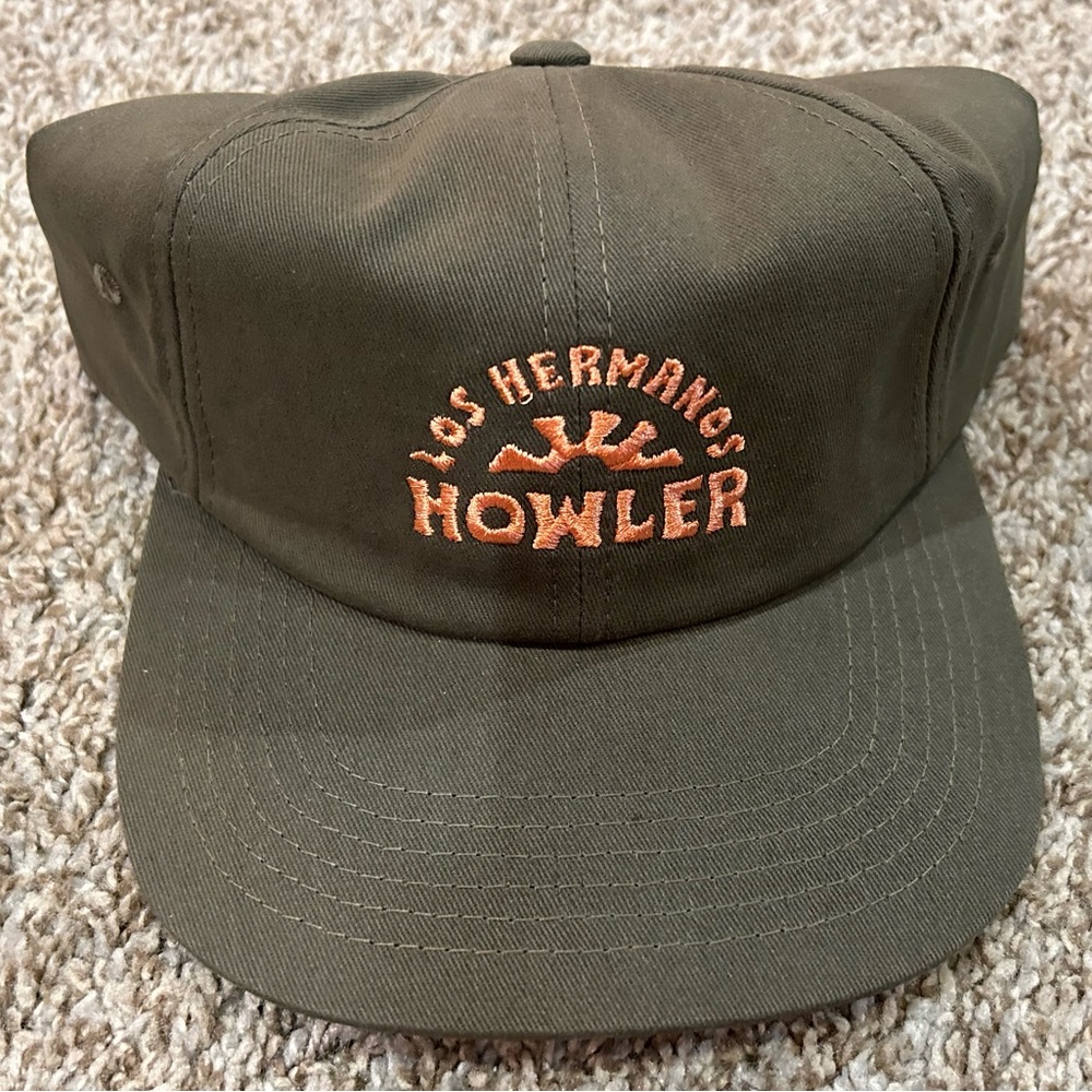 NWOT — Howler Brothers Los Hermanos Semicirculo Strapback Rifle Green Hat